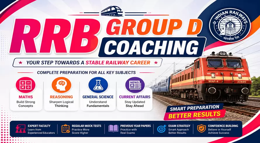 Railway Group D exam preparation classes in Nangloi for aspirants